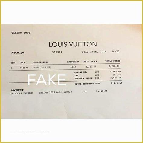 how to get a receipt from louis vuitton